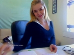 Professional Looking Blonde Teen Stripping On Webcam
